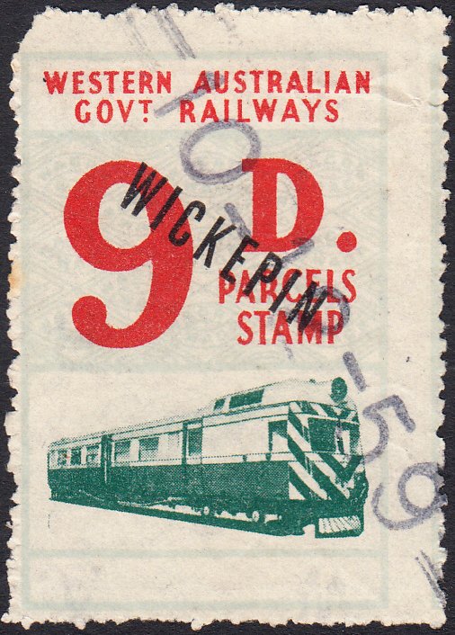 Western Australia Railway Parcels Stamps West Leederville